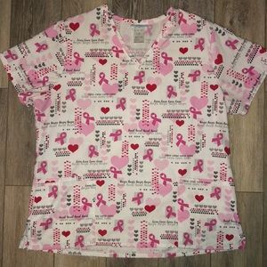 🔥Breast Cancer Awareness SB scrub top